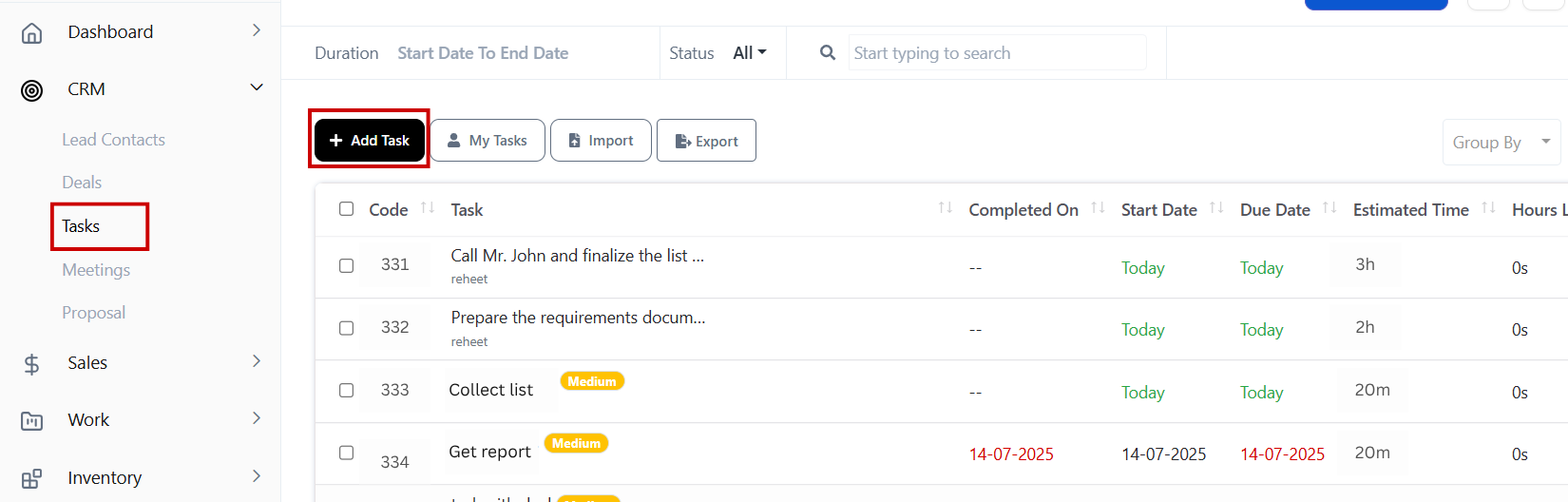 Add task