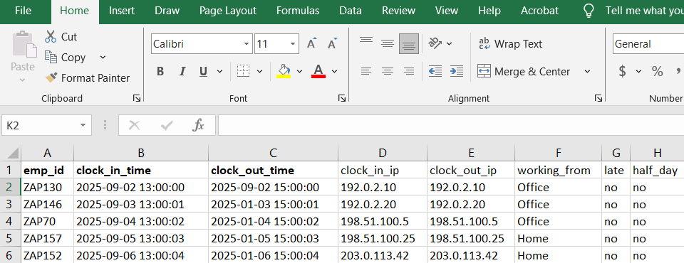 Attendance-data-import