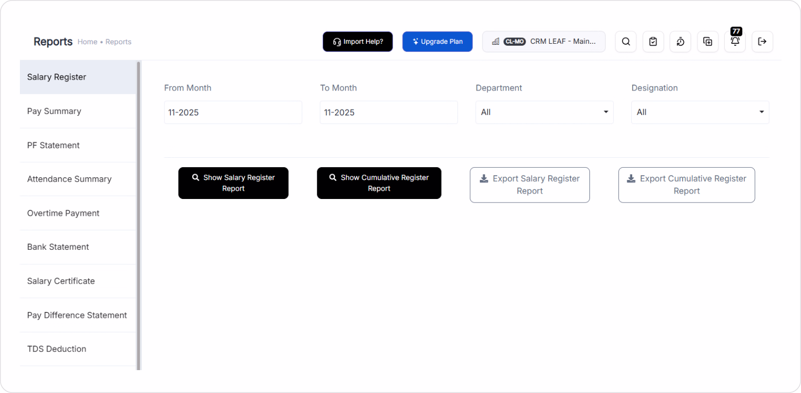 Payslips, Reports & Export Tools