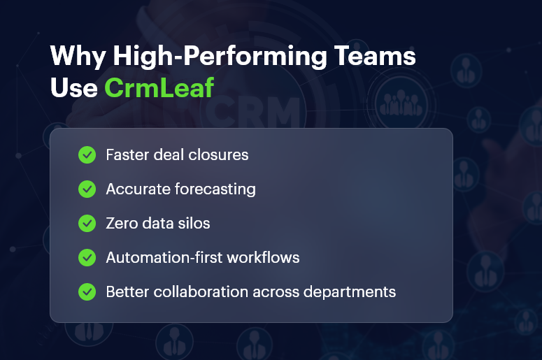 Why High-Performing Teams Use CrmLeaf