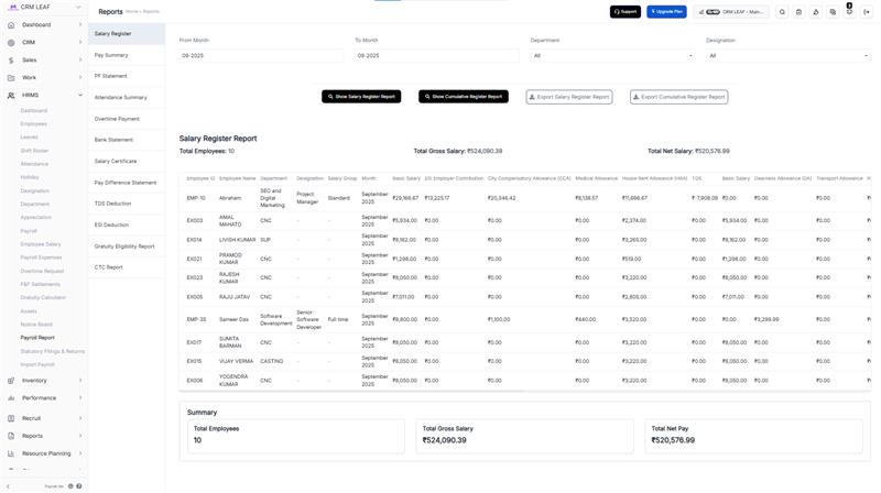 Payroll Live Updates