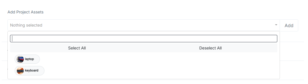 Add & Manage Project Assets